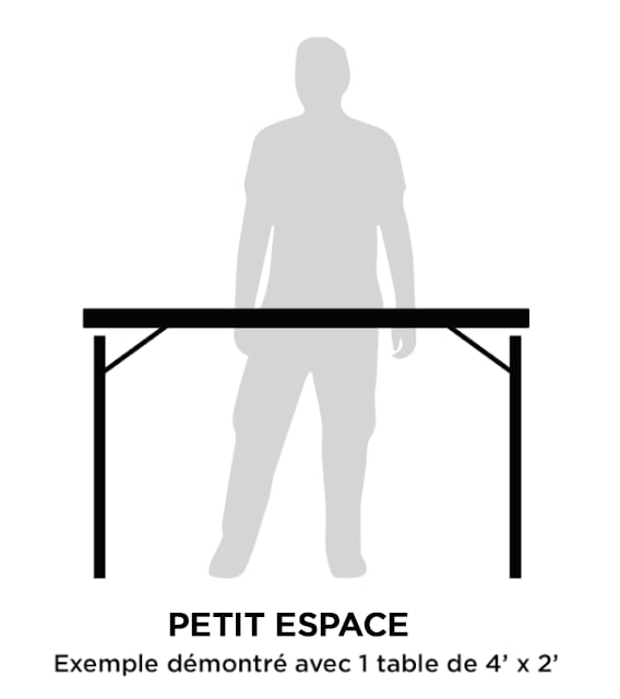Exposant - Petit espace - 75$